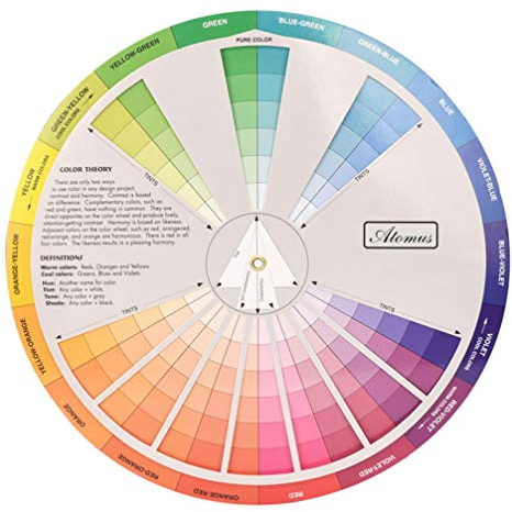 Healifty Farbkreis Farbkarte - Kreatives Werkzeug Zum Mischen Von Farben Für Nailart Und Kunstunterricht Visuelle Darstellung Von Farbbeziehungen