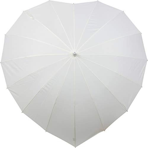 Stockschirm Hochzeitsschirm Herz 16-TLG Ecru