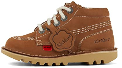 Kickers Junior Unisex Kick Hi Classic Ankle Boots with Zip | Extra Comfortable | Added Durability | Premium Quality