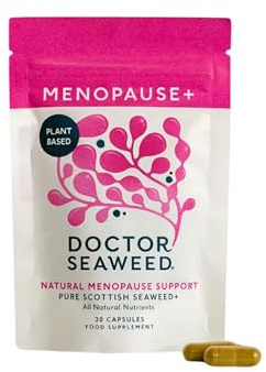 Doctor Seaweed | Menopause+ Capsules | 1 Months Supply | Organic Scottish Seaweed with Vitamins | Natural Supplement for Women