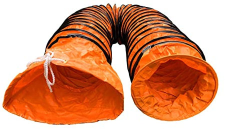 Flexibler Lüftungskanal Ø 250mm 300mm 500mm 600mm, PVC Luftkanal Für Abluftventilator, Warmluftschlauch Mit D-Ring, Stabil Langlebig, 5m 10m Länge Belüftungsschlauch Wasserdicht