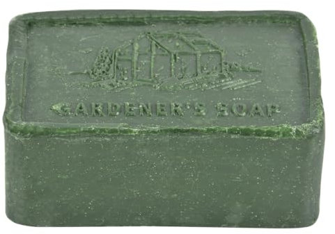Handseife aus gemalenem Bimsstein feste Seife Gartenseife Gärtnerseife Gartenarbeit pflegend