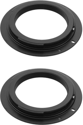 OTOTEC Kameraobjektiv-Adapterring, 42 mm Innendurchmesser, 65 mm Außendurchmesser, Aluminiumlegierung, kompatibel mit Canon EOS Kamera 300D, 350D, 400D, 450D, 2 Stück
