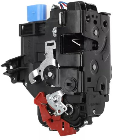 Dixhills Actionneur de serrure de porte arrière gauche mécanisme central compatible avec Altea 5P1 Toledo III 5P2 Golf V Remplacement pour 3D4839015A 7L0839015D 7L0839015E 7L0839015 Türschloss Hinten