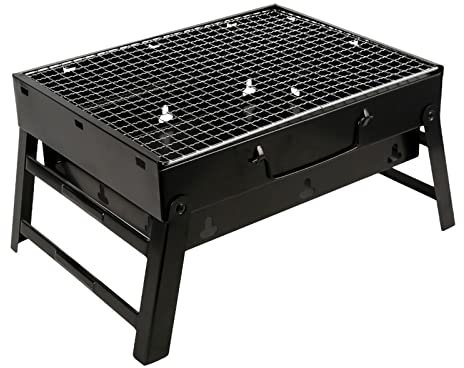 KWMAEEUID Holzkohlegrills, zusammenklappbarer Grill, tragbar, kompakt, Holzkohlegrill, Grill, Bar, Rauchen, Outdoor, Camping