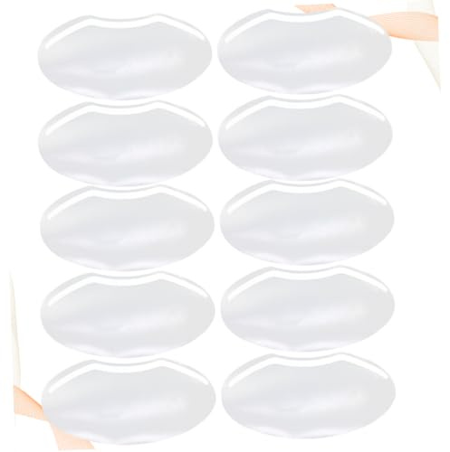 50 Stück Transparente Gesichtsmaske aus Kunststoff für Haarschnitt | Doppelseitige Klebepunkte Enthalten, für Stirn und Augenbereich, Praktisches für Salon