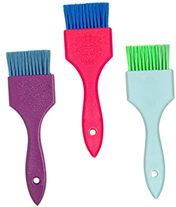 MUSISALY Pennelli Per Tintura Chioma Da Parrucchiere 3 Pezzi Set Applicatori Colore Professionali Per Saloni e Uso Domestico Per Tinte Uniformi e Colpi Di Sole