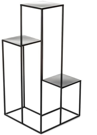Aiuola moderna con supporto nero LOFT 85 cm