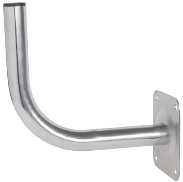 Wandhalterung für Satellitenschüssel 20cm – Robuste Halterung aus verzinktem Stahl, korrosionsbeständig, universell für Satelliten- und terrestrische Antennen, mit Schutzkappe, einfache Montage