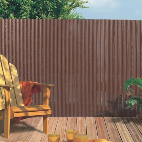 CAÑIZO PVC Simple Cara PLASTICANE MARRÓN NORTENE 1X3 M