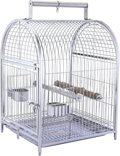 Papageienkäfig, Flugkäfig, Vogelkäfig aus Edelstahl, großer Papageienkäfig, großer Vogelkäfig, Taubenpaarkäfig