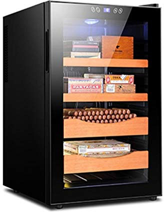 Electronic Cigar Cabinet - Energy-saving, Large-capacity Thermoelectric Cooler & Humidifier for High-end Smoking Experience