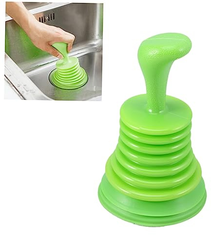 LIFKOME Kitchen Sink Plunger and Drain Cleaner, Candy Color Simple Suction Cup Tool, Home Use Sink and Toilet Drain Unblocker for Bathroom and Kitchen Random Color