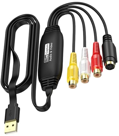 Laikoutd USB 2.0 Acquisition Card 1080p Video Adapter Card For Live Streaming Device/Gaming Teaching Home Video Digitization