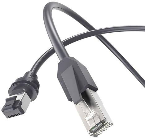 YWBL-WH Reemplazo para Cable Gen3 a RJ45 Cable Ethernet Impermeable de 30 M 100 Pies para Antena Satelital de Alta Velocidad 1200 Mbps para Uso en Interiores y Exteriores