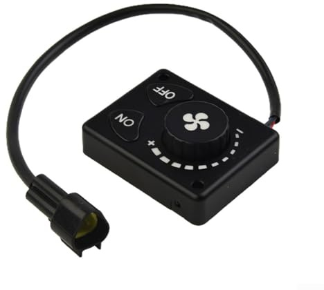 Yuanpgky Air - Controlador de calentador de estacionamiento de 12 V/24 V con interruptor de perilla LCD para coche, camión, autobús, sistema de calefacción CC de 3 pines compatible con calentadores de