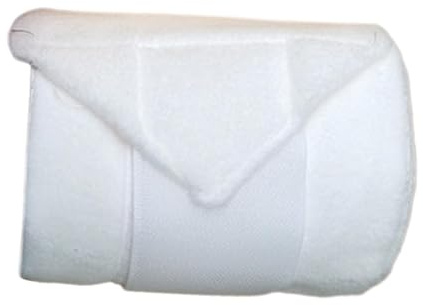 JISADER Paquete de 4 Envolturas para Patas de Caballo, Vendajes para Piernas, Blanco