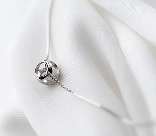 LYGBAOFUL S925 Silverhalsband, Dammode Single Diamond Square Love Pendant Hjärtformad nyckelbenskedja s925 Silverhalsband