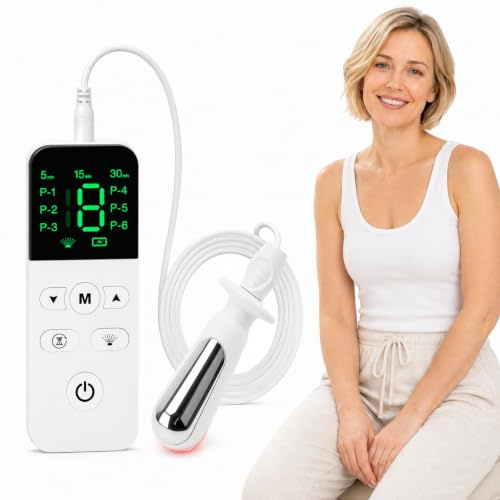 Pelvic Floor Toner for Women with EMS, Red Light Therapy & Vibration – Rechargeable Kegel Exerciser for Bladder Control, Incontinence Relief & Deep Muscle Strengthening