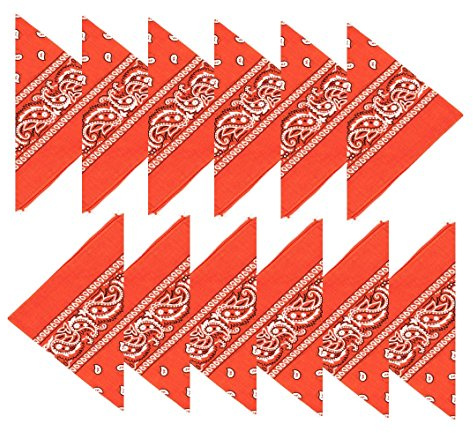 Boolavard 100% Baumwolle,Bandanas mit original Paisley Muster | Farbe nach Wahl Headwear/Haar Schal Ansatz Handgelenk Verpackungs Band Kopf Bindung