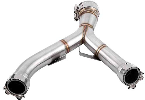 Y-Rohr Auspuff für Motorrad, für Z1000 2011-2018, Mittelrohr, auswechselbar, hochfester Edelstahl, Korrosionsschutz, langlebig, Mittelrohr Moto