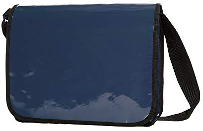 Messenger Bag aus LKW Plane Planentasche Kuriertasche mit Überwurf und optionalem Laptop Inlay Notebook Inlet in vielen Farben von notrash2003 (Marine)