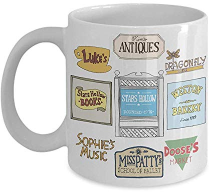 Gilmore Girls Signs 325 ml mugg, kaffekopp, tekopp, inspirerad av Gilmore Girls TV-serie, mors dag, fars dag present presentidé för infinnade fans