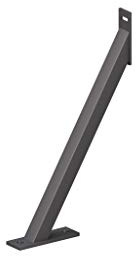 Gartenwelt Riegelsberger Premium Sturmanker Plus Stahl 47×30×5 cm anthrazit | Pulverbeschichtet | Schutz für Zaunanlagen, Pfostenhalter & Zaunhalter | Sturmsicherung & Grundanker