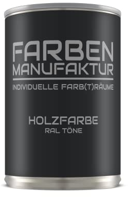 Farben Manufaktur Holzfarbe Wetterschutzfarbe Holzlack Holzschutzlack Holzdecklack RAL 2/5L, Farbe: ca. RAL 7001 Silbergrau, Größe: 5L