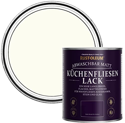 Rust-Oleum abwaschbare Küchenfliesenlack in weiß mit Matt Finish - Porzellan 750ML