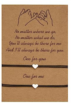 LuLiyLdJ 1-teiliges Armband-Set, Freundschaftsarmband, passendes Herz-Armband, Schmuck, Geburtstagsgeschenk für Mutter, Tochter, Freunde