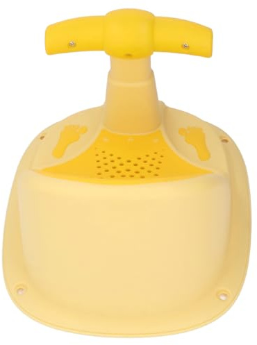 Seggiolino da Bagno per Neonati, Sedia da Doccia per Bambini Antiscivolo e con Ventosa Forte per i più Piccoli a Casa (YELLOW)