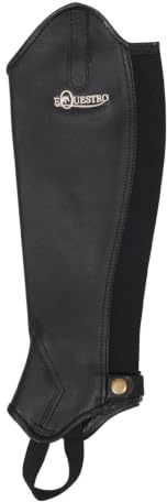Equestro Dunster Ghette in Pelle XL, Nero