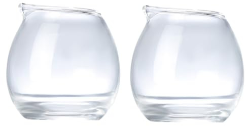 CORHAD 2 Stücke Mini Glas Tasse Hause Dekorative Einfach Zu Speichern Einfache Design