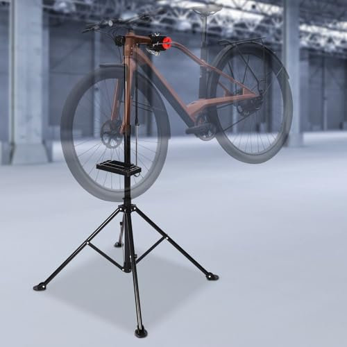 ieLsngai Fahrrad Montageständer, Profi Reparaturständer, Fahrrad Reparatur Stand, Home Portable Mechanics Workstand, bis 50 kg belastbar