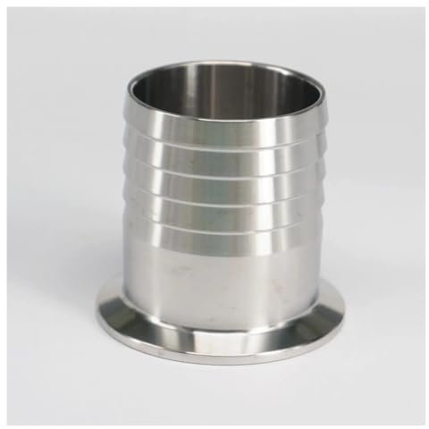 DSZUJTYROP Fit Tube I/D 51mm 2 x 64mm Ferrule Clamp O/D 2 Tri Clamp 304 Stainless Steel Ferrule Clamp Pipe Fitting