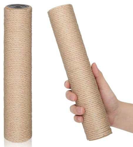 MOTHNUR 2 Piezas Reemplazo De Poste Rascador para Gatos Sisal Accesorios para Rascadores para Gatos Poste Repuesto para Árbol De Gato DIY 11.81X2.36X2.36In para Interior