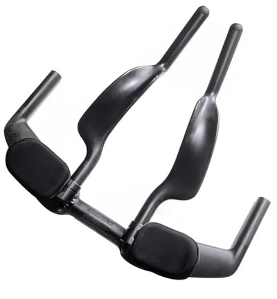 Road Bicycle Carbon Fiber Rest TT Handlebar - Clip On Aero Bars, Handlebar Extension, Triathlon Time Trial Parts(New 400MM Hole)