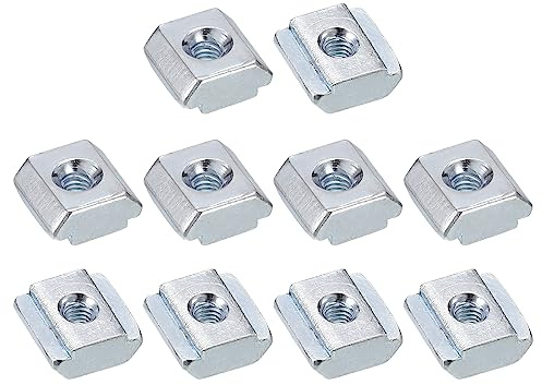 QUARKZMAN 25pz Pernos Ranurados T Serie 2020 M3 Tuercas T (Plateado)