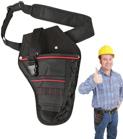 Bohrhalter Für Werkzeuggürtel Verdickte Mehrzwecktasche Schraubenschlüssel | Werkzeugtaschen Schraubenschlüssel, Zangen, Hämmer, Schraubendreher, Bohrmaschinen für Autoreparatur,