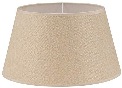 EGLO 1+1 Vintage Universal-Lampenschirm, Leinen, farbtöne, Universal, Innen, Creme, Stoff, Leinen, 190 mm, 427 G