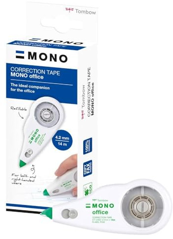 Tombow CT-CXE4 Korrigeringsroller central rulle 4,2 mm x 14 m påfyllningsbar, kartong