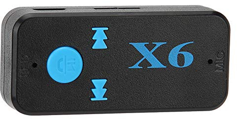 Receptor Adaptador Bluetooth X6, Receptor de Audio Bluetooth Manos Libres portátil, Adaptador de Audio inalámbrico AUX de 3,5 mm para televisor de Audio doméstico/Coche