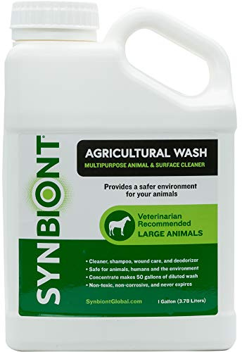 SYNBIONT AGRICULTURAL WASH: 1 Gallon Concentrate Horse Shampoo pet Supplies Dog Shampoo Horse tack wash