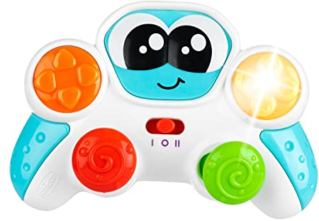 Chicco Baby Controller, Giocattolo Parlante e Interattivo, Controller Elettronico Educativo, 2 Tasti per Attivare Effetti di Luce, 2 Levette, Gioco con Luci e Suoni, Giochi 6 Mesi - 3 Anni