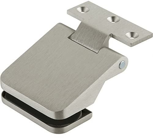 Dorma Glas Junior Office Türbeschlag (Türband) mit Rahmenteil für Glastüren, Glasstärke 8-10mm, Glastürbeschlag Alu Edelstahl-Effekt Inhalt: 2 Stück
