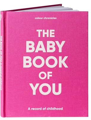 Colour Chronicles Libro dei ricordi per catturare il primo anno del bambino | Personalizzato - Spazio per disegni e foto | Regalo unico per bambini e bambine | Diario dei ricordi con copertina rigida
