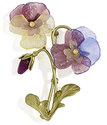 Metall-Bronze-Stiefmütterchen-Brosche, doppelte Blume, Damen-Accessoires (Code D 1) (Code D 1)