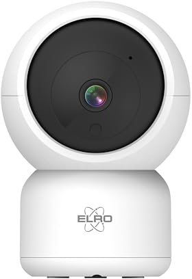 ELRO CI5000 Innen WiFi IP Überwachungskamera mit Bewegungssensor und Nachtsicht - Full HD 1080P Überwachungskamera mit Sirene