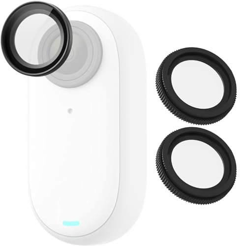 Objektivschutz, kompatibel mit Insta360 GO 3/GO 2 Action-Kamera-Objektivdeckel, Objektivschutz, Schutzhülle, Anti-Fall, Anti-Beschlag, Anti-Fouling, Anti-Kratz-Objektivzubehör, 2 Stück